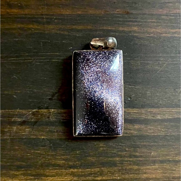 Purple Goldstone Pendant - Picture 1 of 2